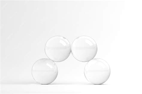 Premium Photo 3d Glass Spheres