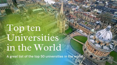 Top Universities In The World Top 10 Universities In The World Top