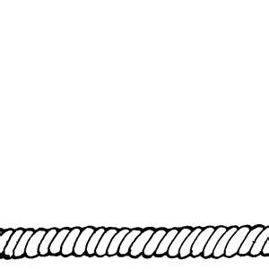 Straight Rope Clipart Black And White