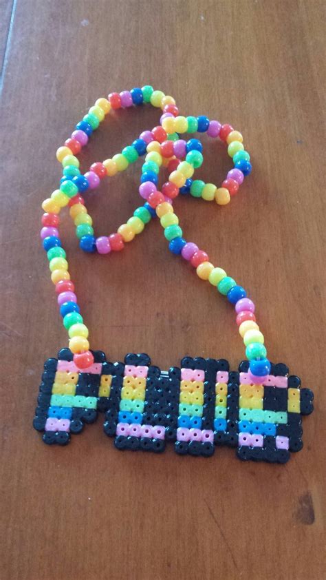 Plur Kandi Necklace Kandi Bracelets Kandi Necklace Kandi Patterns