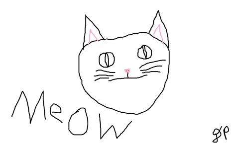 Horrible Cat Drawing By Dantheman007a On Deviantart