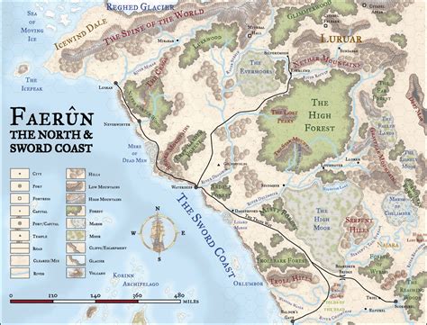 Faerun Hex Map Dnd World Map Fantasy World Map Fantasy Map