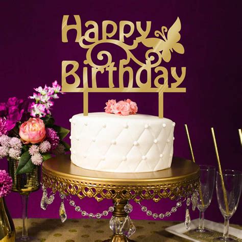 Cake Toppers Diy Cake Happy Birthday Cake Topper Card Acrylic Cake