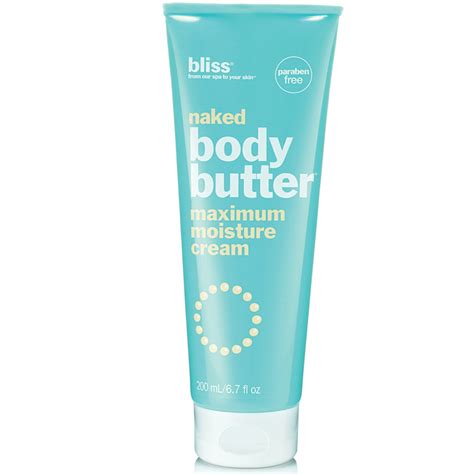 bliss naked body butter 200ml free shipping lookfantastic