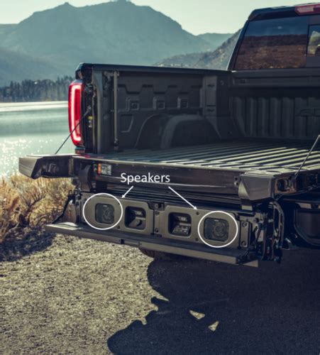 2019 2024 Silverado Sierra 1500 Multipro Tailgate Kicker Speaker System