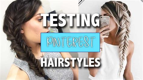 Trying Pinterest Hairstyles Episode 1 Youtube