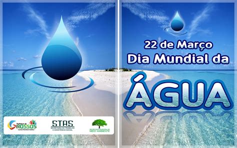 Panfleto Dia Mundial Da Água 22 De MarÇo Meio Ambiente Grossos