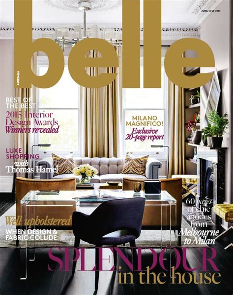 Interior Design Magazines Belle Junejuly 2015