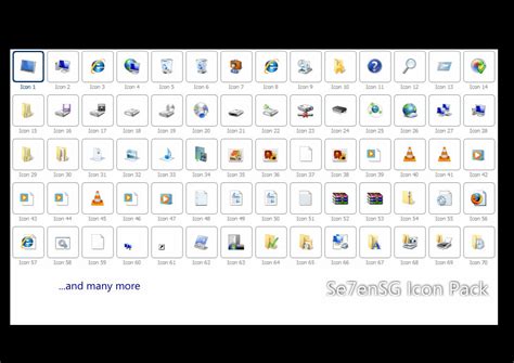 Se7ensg Icon Pack By Sarthakganguly On Deviantart