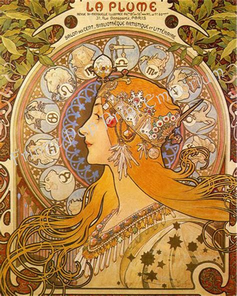 Art Nouveau Art Deco Art Print 8 X 10 Celestial Goddess Etsy