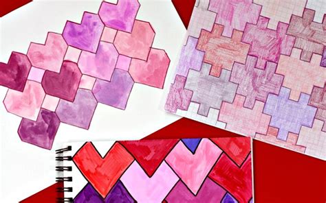 Tessellation means that the shape can form a grid out of many copies of itself, with. Heart Tessellations: Three Lovely Different Math Designs