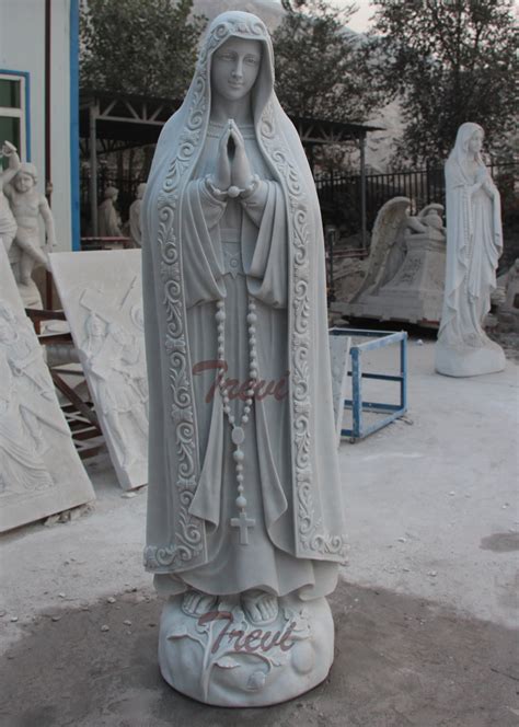 Outdoor Catholic Our Lady Of Fatima Saint Garden Statues For Sale Tch 01 Trevi Marble Sculpture