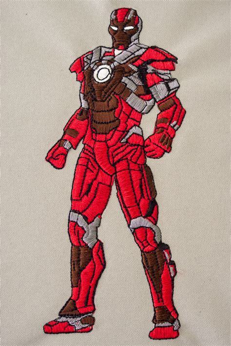 Iron Man Embroidery Design 3 Sizes 8 Embroidery Formats Etsy