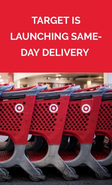 Target Is Launching Same Day Delivery Delivery Target Product Launch