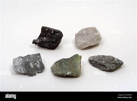 Metamorphic Rocks Clockwise Starting With Top Left Anthracite