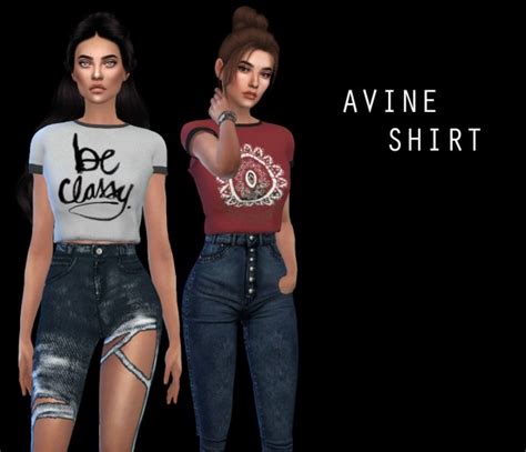 Leo 4 Sims Avine Shirt Recolored • Sims 4 Downloads