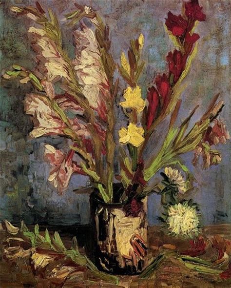 Copies by vincent van gogh form an important group of paintings executed by vincent van gogh between 1887 and early 1890 which can be considered appropriation art. Vase with Gladioli, 1886 - Vincent van Gogh - WikiArt.org