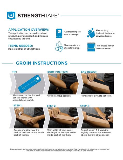 Groin Kinesiology Taping Instructions Kinesiology Taping Body Remedy