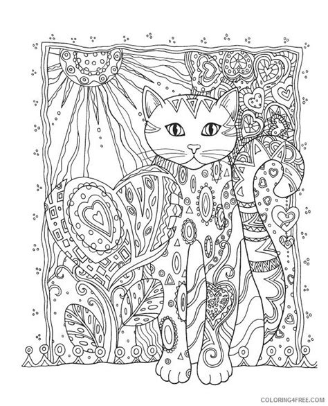 Free Printable Cat Coloring Pages For Adults Cat And Dog Fun Coloring