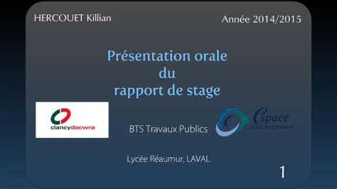 Exemple Diaporama Rapport De Stage Bts - Exemple de Groupes