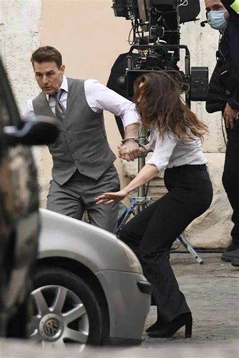 Tom Cruise And Hayley Atwell Are Handcuffed Together In Mission Impossible