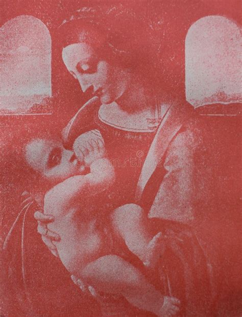 Madonna Litta By Leonardo Da Vinci In The Vintage Book Leonardo Da