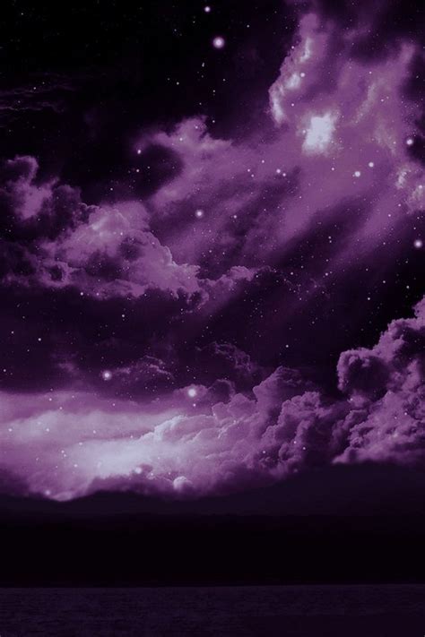 The Purple Sky Iphone Wallpaper