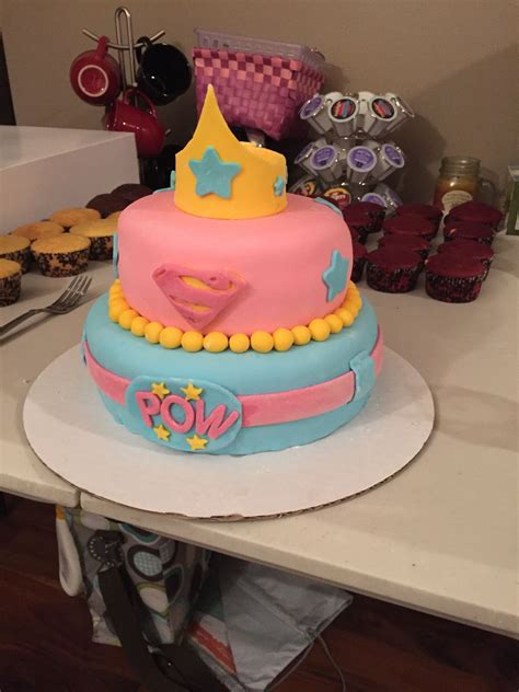 And all you need sent direct to your door. Super hero cake for girl | Superhero birthday party, Girls ...