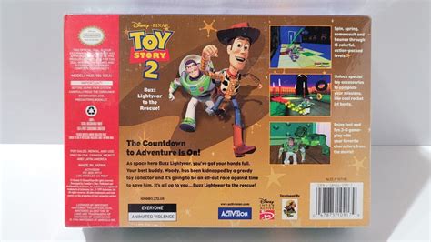 Toy Story 2 Buzz Lightyear To The Rescue Nintendo 64 N64 Console Game