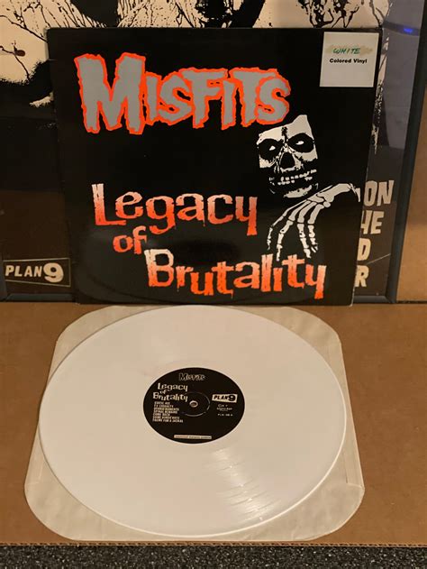 Misfits Legacy Of Brutality Lp 1986 Plan9caroline Pl9 06 White Vinyl