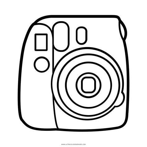 Polaroid Camera Coloring Page Camara Polaroid Para Di