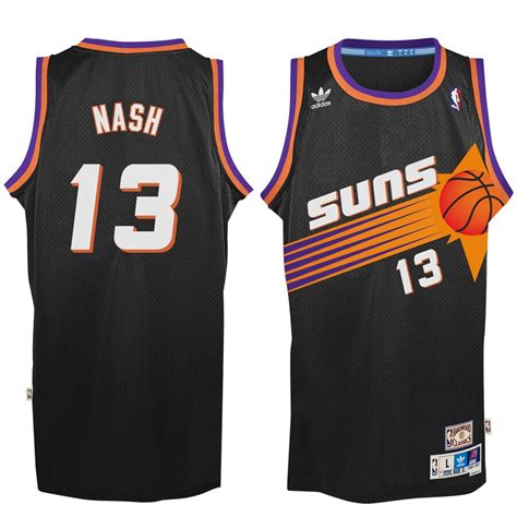 Steve nash #13 phoenix suns mens purple/white/black throwback stitched jersey buy: adidas Steve Nash Phoenix Suns Black Hardwood Classic ...