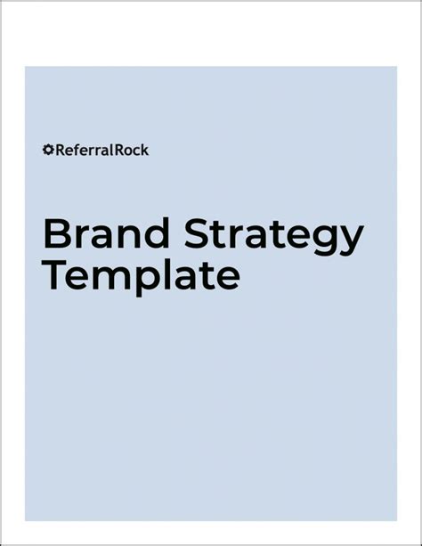 Free Brand Strategy Template How To Guide