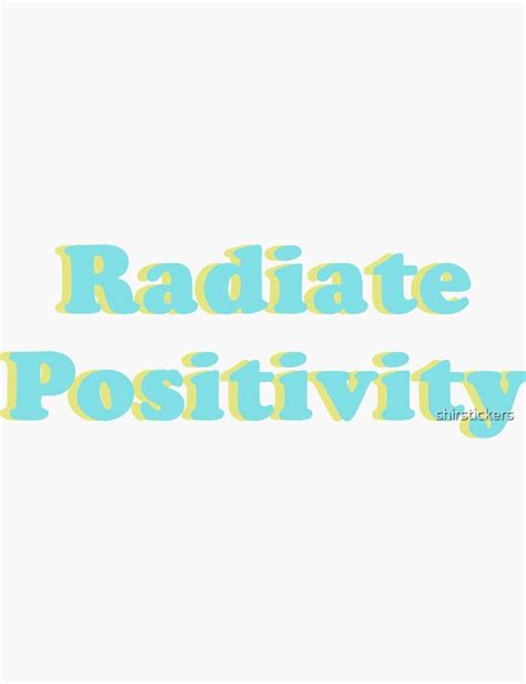 Radiate Positivity Aesthetic Sticker | Positivity stickers, Aesthetic ...