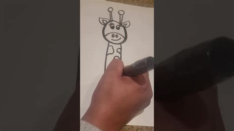 Directed Drawing Of A Giraffe Youtube