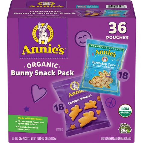 Annies Organic Bunny Snacks Variety Pack Shop Cookies At H E B