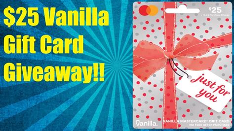 Vanilla Gift Card Giveaway Youtube