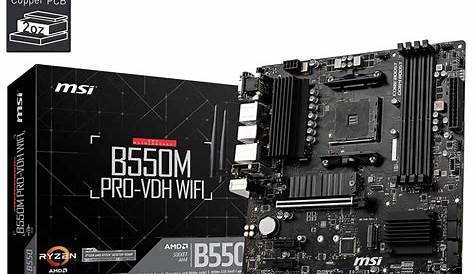 MSI B550M PRO-VDH WIFI Motherboard (BIOS 5000 series updated