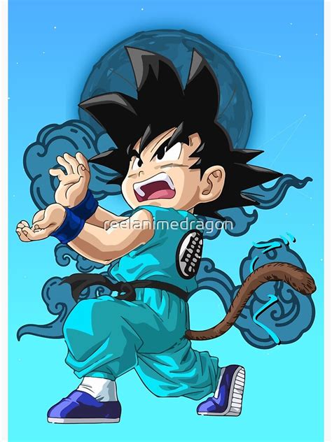 Little Goku Kamehameha Dragon Ball Art Print For Sale By