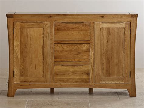 Orrick Rustic Solid Oak Large Sideboard Oak Furniture Land
