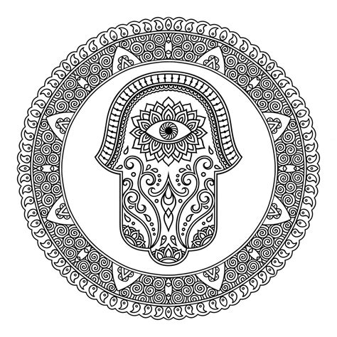 Premium Vector Circular Pattern In Form Of Mandala For Henna Mehndi