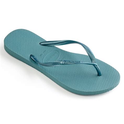 Havaianas Slim Mineral Blue Flip Flops