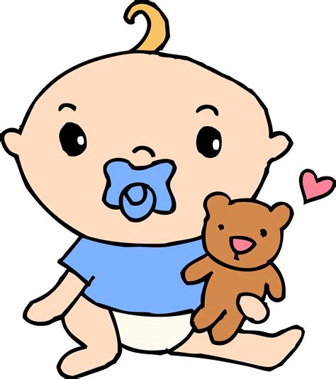 Baby With Pacifier Clipart Clip Art Library