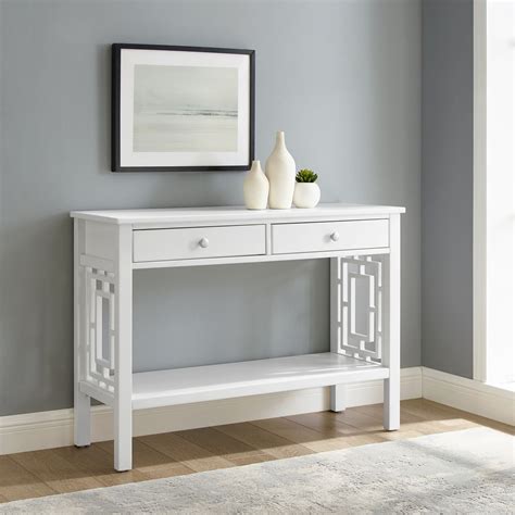 Whitley Two Drawer Console Table White