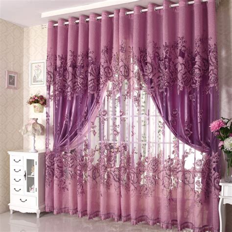 purple bedroom curtains decor ideas