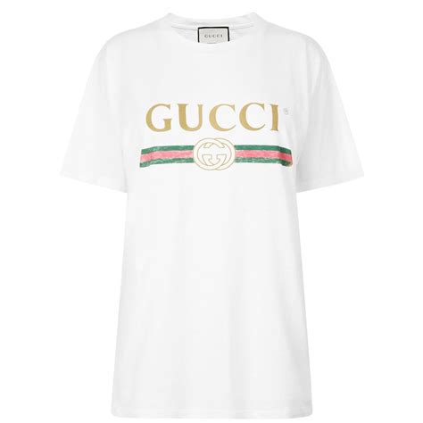 Gucci Fake Logo T Shirt Women Oversized T Shirts Flannels