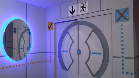 This Portal Themed Bedroom Is A Huge Success Pc Gamer