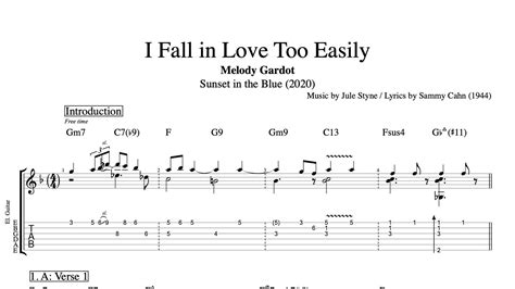 I Fall In Love Too Easily · Melody Gardot Guitar Voice Bass