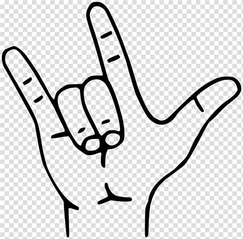 Ily Sign American Sign Language Alphabet Symbol Transparent Background