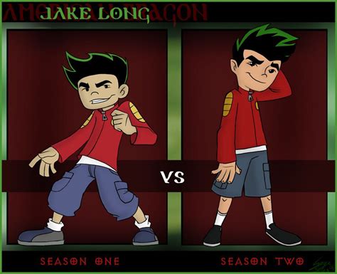 Jake Season 1 Vs Jake Season 2 American Dragon Jake Long Animated Disney Characters